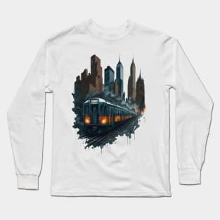 NYC’s Subway: A Splash of Colors Long Sleeve T-Shirt